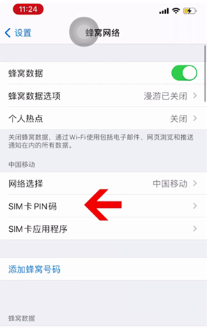 桂平苹果14维修网分享如何给iPhone14的SIM卡设置密码 