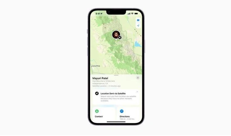 桂平苹果14维修分享iPhone14系列中 FindMy功能通过卫星分享位置方法教程 